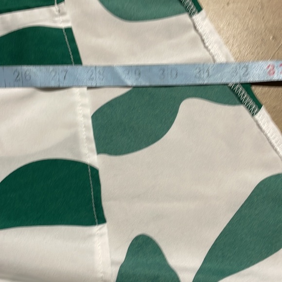 Shein Curve Green & White One Shoulder Mini Dress - Picture 6 of 6